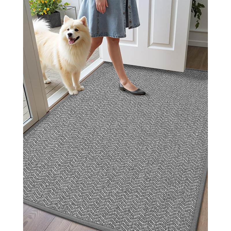 Paillasson Melio, Gris clair, L 24 po x L 47 po