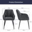 Scandinavian Soft Textured Armchair Upholstered with Thickened Cushion Dining Chair-1496453472-1496453478