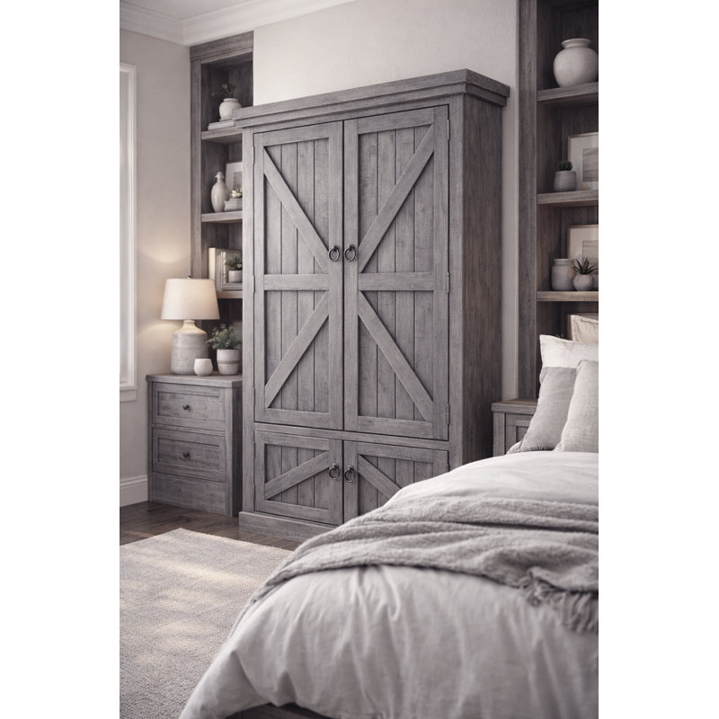 Armoire Kellogg, Bois de grange rustique