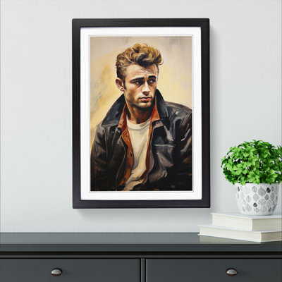 James Dean Informel - Framed Print
