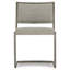Ames Upholstered Side Chair in Glazed Silver