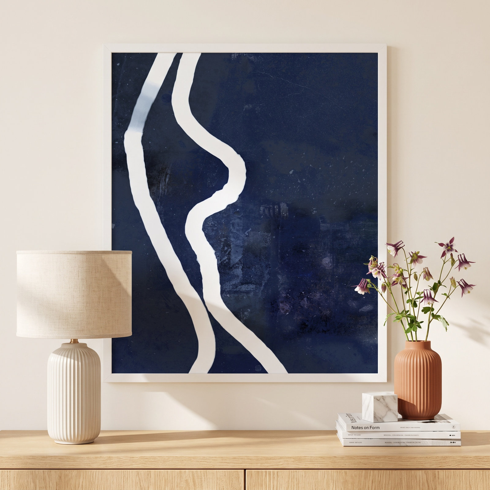 White Rope 2 by Jacques Pilon, 20" H x 16" W, White
