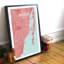 Miami City Map - impression d'art graphique-31736417