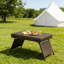 Table portable pliante en osier, brun-191740303