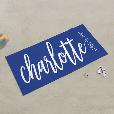 Serviette de plage Graduation Scripty 30x60
