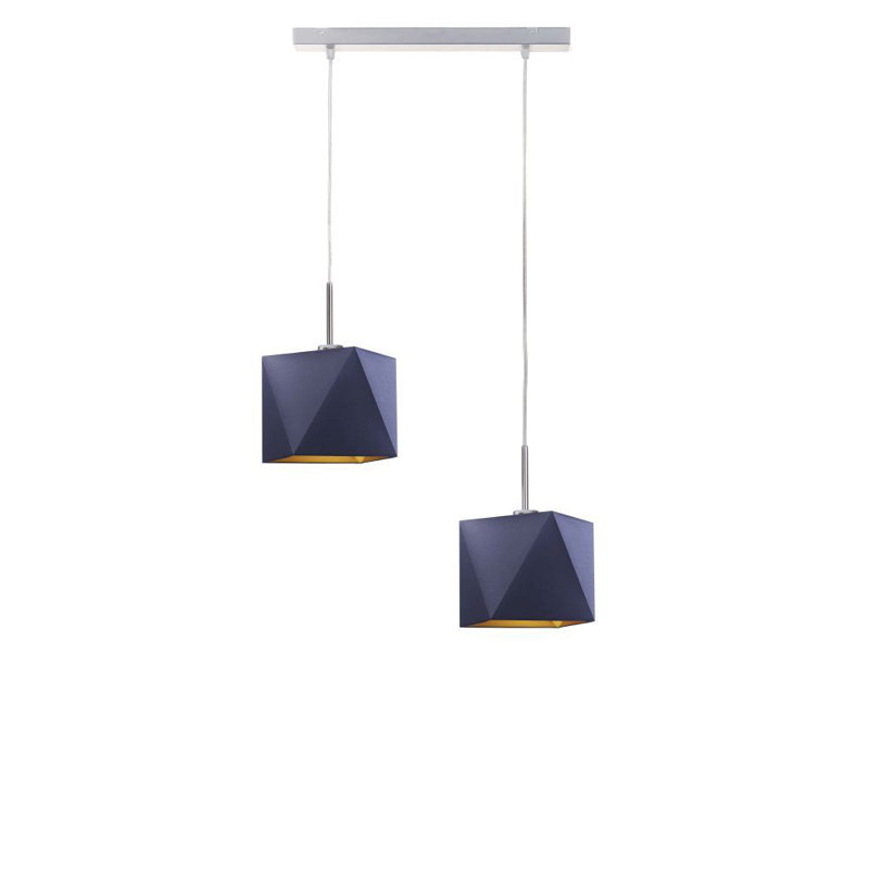Robby 2 - Light Kitchen Island Pendant, Blue, Brushed Nickel