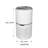 Equator Advanced Appliances Tabletop Air Purifier with True HEPA Filter and Humidifier Function for 269 Cubic Feet