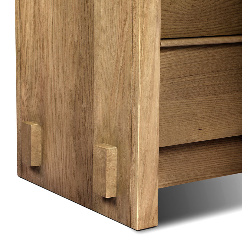 Aramis 2 - Drawer Nightstand, Sandy Oak Resawn