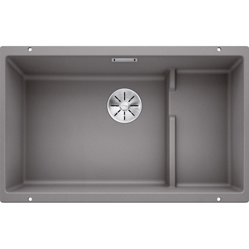 Subline Undermount Kitchen Sink, Alumetallic