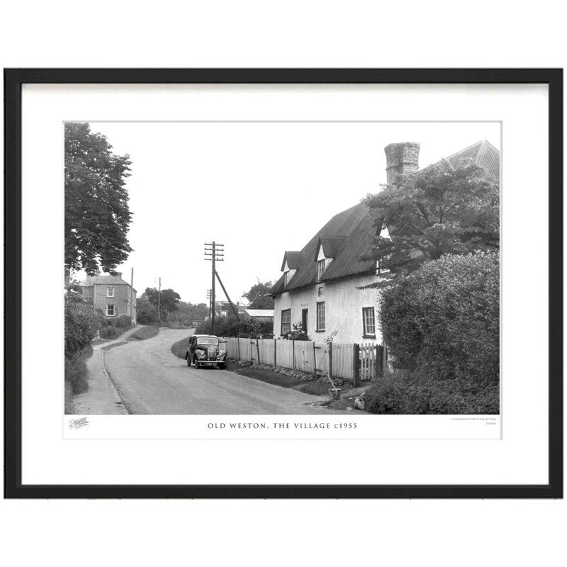 Old Weston, The Village C1955 by Francis Frith - Single Picture Frame Print, 60cm H x 80cm W x 2.3cm D