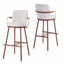 Tabouret de bar industriel moderne avec structure en métal et accoudoirs courbés