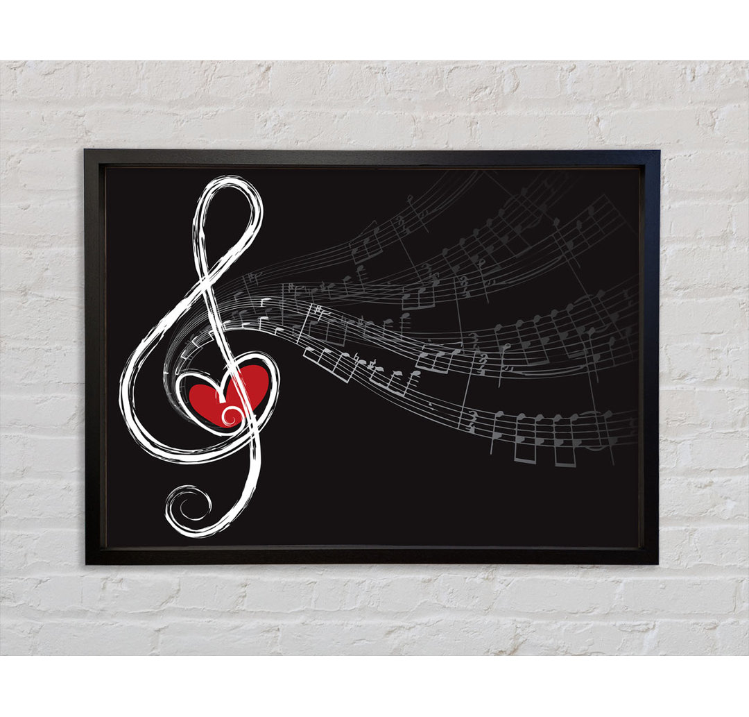 For The Love Of Music - Einzelne Bilderrahmen Kunstdrucke auf Leinwand