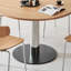 Table ronde moderne en chêne de qualité minimaliste