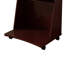 Chariot utilitaire Yabi, tablette coulissante, 31 po, bois brun acajou-112313307