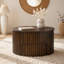 Table basse à plateau relevable VIBE HAUS, table d'appoint moderne en bois cannelé avec rangement caché pour le salon-131666324