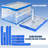 Mount-It! Collapsible Crate For Storage, Folding Plastic Container With Attached Lid, 23X15X13 Inches, 65L Liter Capacity 