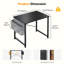 Bureau d'ordinateur 31 po avec structure en métal, surface imperméable et sac de rangement - idéal pour le bureau-1676133827-1676133826