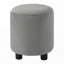 Lit tapissier en velours avec bureau de chevet et petit tabouret rond-811936896-811936899
