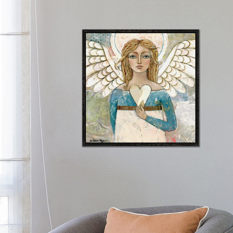 You Are Worthy by Teresa Kogut - Painting on Canvas, 66.04 cm H x 66.04 cm W, Black Framed