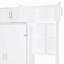 Grand lit escamotable mural avec bureau, armoire supérieure et tablettes de rangement, lit pliable peu encombrant