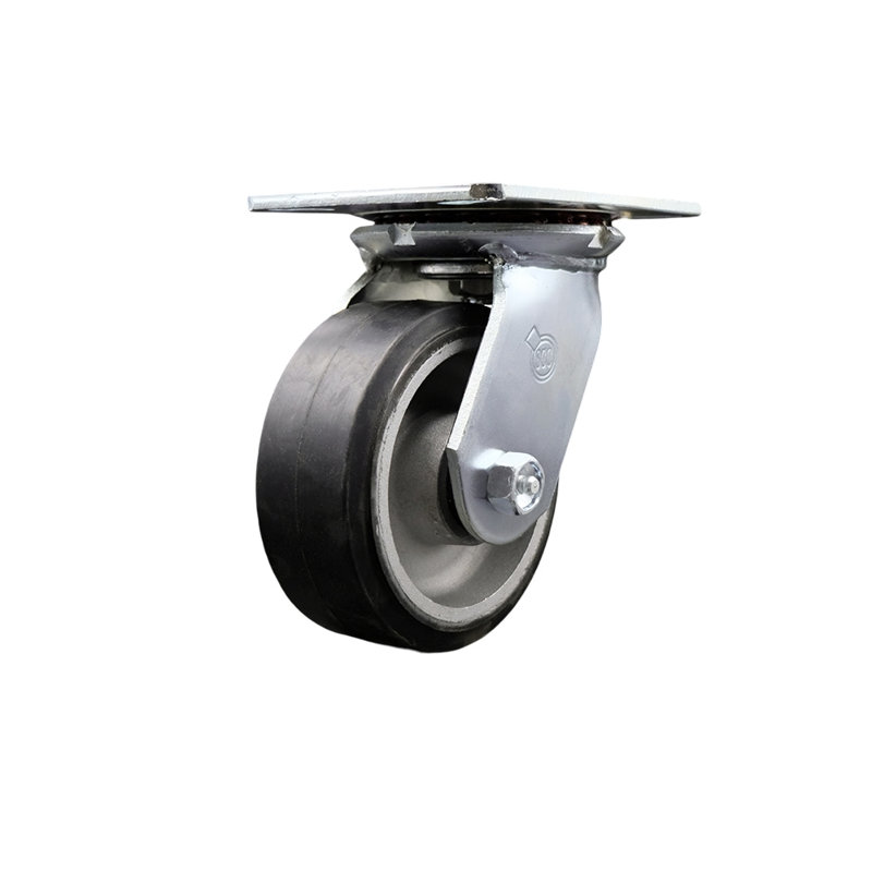 Rubber on Aluminum Caster
