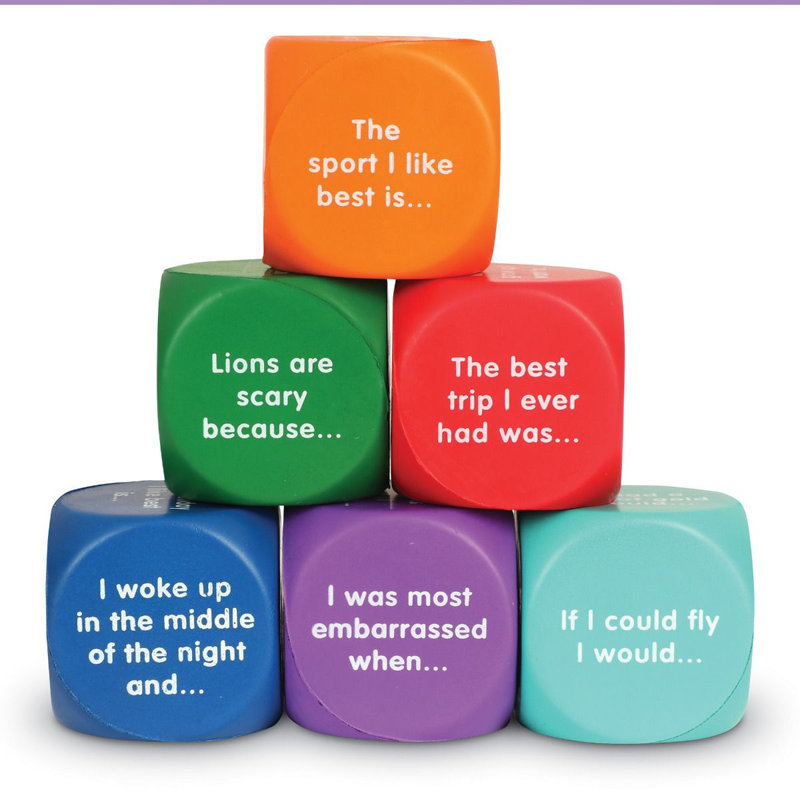 Writing Prompt Cubes Letters