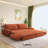 73.2"Wide Queen Pull Out Sofa Bed 3-in-1 Convertible Multi-Functional Couch with 2 Soft Pillows and Stylish Loveseat-196951550