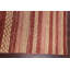 Tapis rouge / beige en laine noué à la main de conception unique 4 pi 6 po x 6 pi 10 po New Age