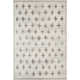 Rectangle Niara Abstract Hand Tufted Wool Area Rug in Brown/Ivory