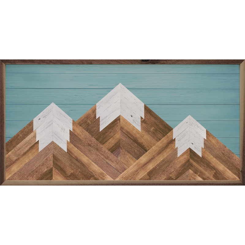 Mountains Blue, 12" H x 24" W