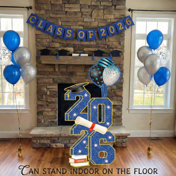 Latitude Run® 2026 Graduation Decorations - 3.5FT Large Class 2026 ...