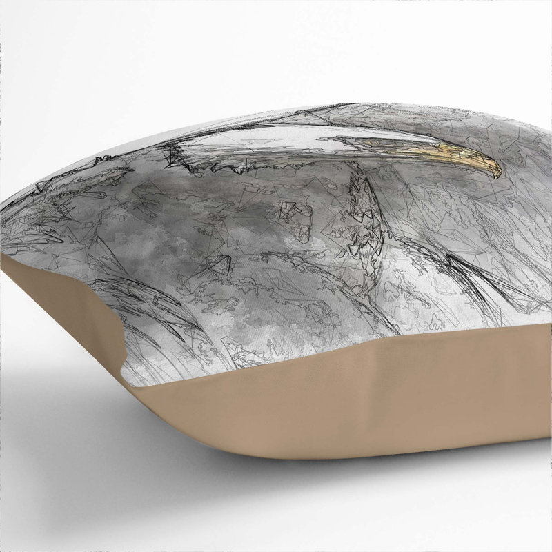 Square Throw Cushion, Stone, 55cm H x 55cm W x 20cm D