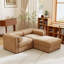 Élégant canapé 2 places avec repose-pieds, siège de rangement et canapé confortable