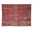 6x8.6 Ft Distressed Handmade Turkish Rug Over-Dyed in Burgundy Red for Modern Interiors
