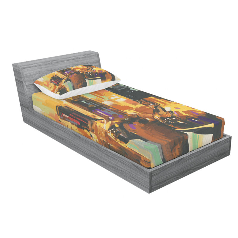 Microfiber Sheet Set, Twin XL Sheet Set with Fitted Sheet