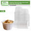 Tasse à souffler en papier blanc jetable 1 oz avec rebord roulé Ecoqualité