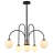 6 - Light 26 inch Dimmable Frosted Glass Sputnik Sphere Chandelier-116051468