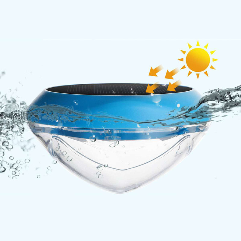 Blue Solar Powered LED Color Changing Floating Pool Light