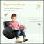 Chaise berçante en cuir de polyuréthane pour enfants avec poche latérale pour une assise confortable et durable, idéale pour les tout-petits