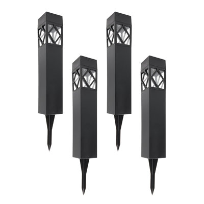 12'' Solar Powered Integrated LED Outdoor Table Lamp
