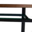 Ensemble table et chaises. Table de salle à manger ronde de 107 cm (42 pouces), style minimaliste moderne, fini bois brun. Comprend 6 chaises en plastique transparent avec pattes en métal noir. Pour un confort optimal à la maison.