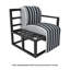 Chaise longue rembourrée en aluminium avec tissu Sunbrella-1255178133