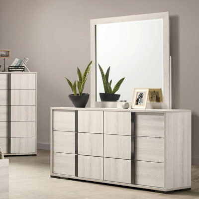 Horten Contemporary Dresser, White Wash