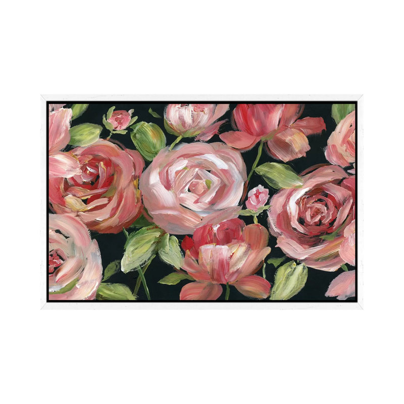 Red Velvet 1 Piece Painting on Canvas, 152.5 cm H x 101.5 cm W, White Framed