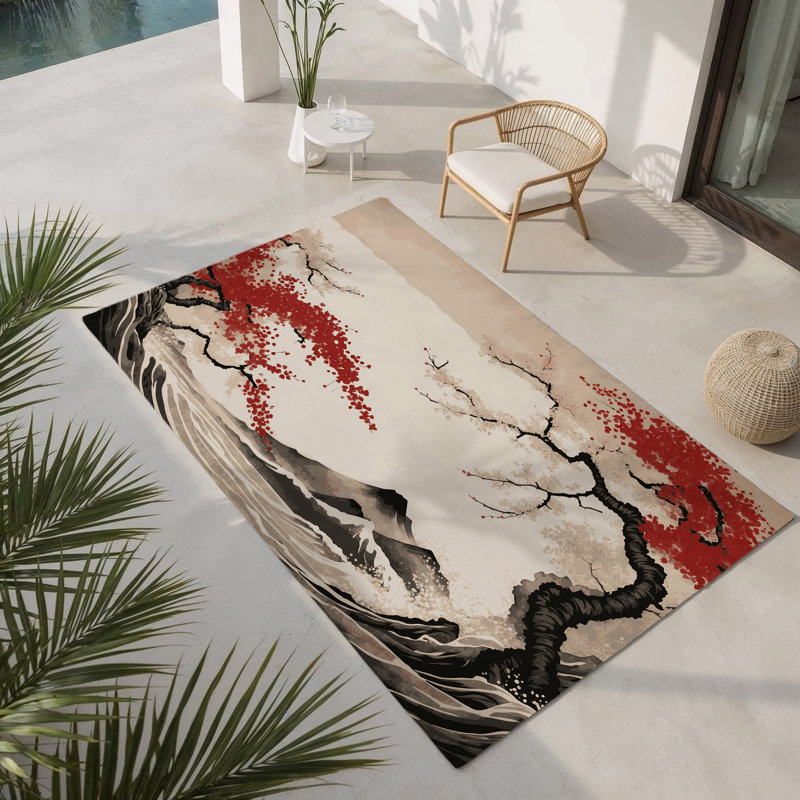 Tapis intérieur et extérieur Petal Prime Symphony, Rectangle 1 pi 6 po x 2 pi 6 po