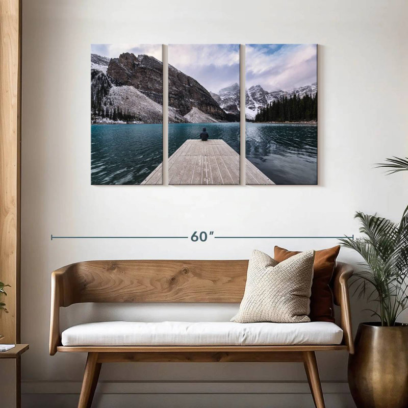 Alvord Quiet Time In Moraine Lake, 28" H x 45" W