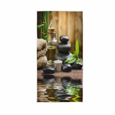 ZenSoft Basalt Absorbent Hand Towel - 15x30 Multipurpose for Bath, Face, Gym, Spa