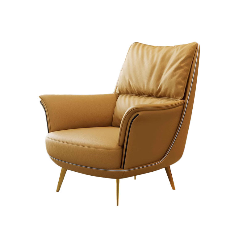 Fauteuil inclinable Jedikiah, Cuir jaune