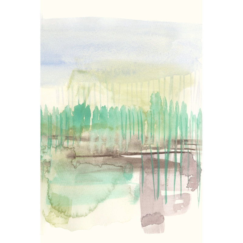 Verde Horizon II by Jennifer Goldberger - Painting on Canvas, 122 cm H x 81 cm W, Wrapped Canvas