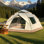 Automatic Quick-Open Beach Outdoor Tent, Multifunctional Portable Sunproof And Waterproof, Essential For Hiking, Camping, Picnics, All-Season Square Camp Tent, Suitable For Independence Day Music Festivals And Outdoor Activities